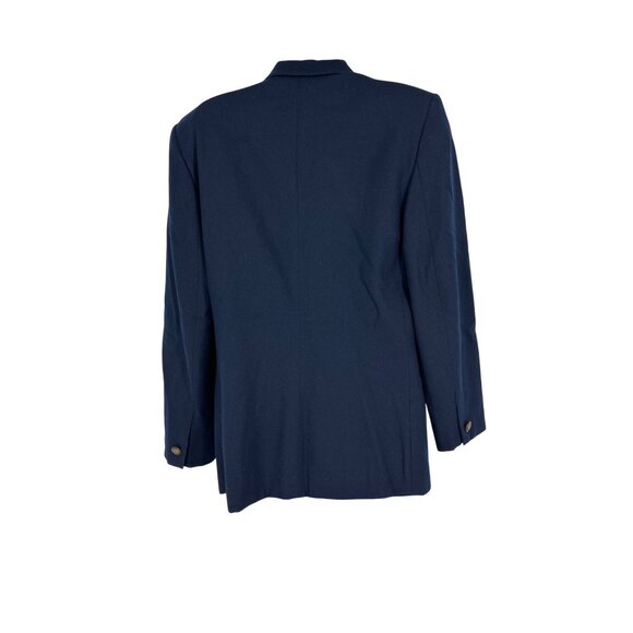 Vintage Talbots Navy Blazer Single Button Closure Made In USA Women's Size 8 - Picture 4 of 8